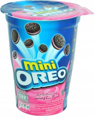 Печенье Oreo Мини с клубничным кремом 61,3 гр