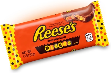 Шоколадные тарталетки Hershey’s Reese's с арахисовой пастой и драже 42 грамма