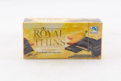 Шоколад Halloren Royal Thins с начинкой манго 200 гр