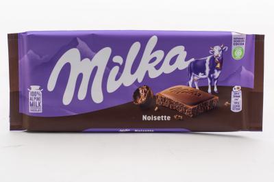 Молочный шоколад Milka Noisette с ореховой пастой 80 гр