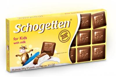 Шоколад Schogetten Trilogia Kids Chocolate "Детский" 100 грамм