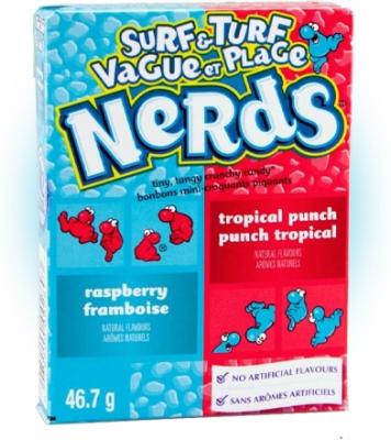 Конфеты Nerds Tropical Punch & Raspberry 46,7 гр